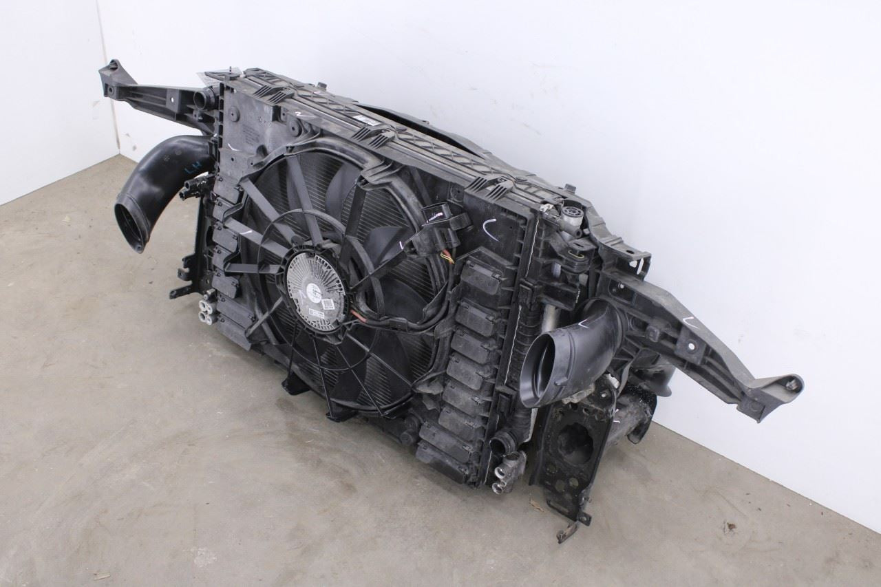 2011-2018 Porsche Cayenne S 4.8L Engine Radiator w/ Cooling Fan Motor Assembly6