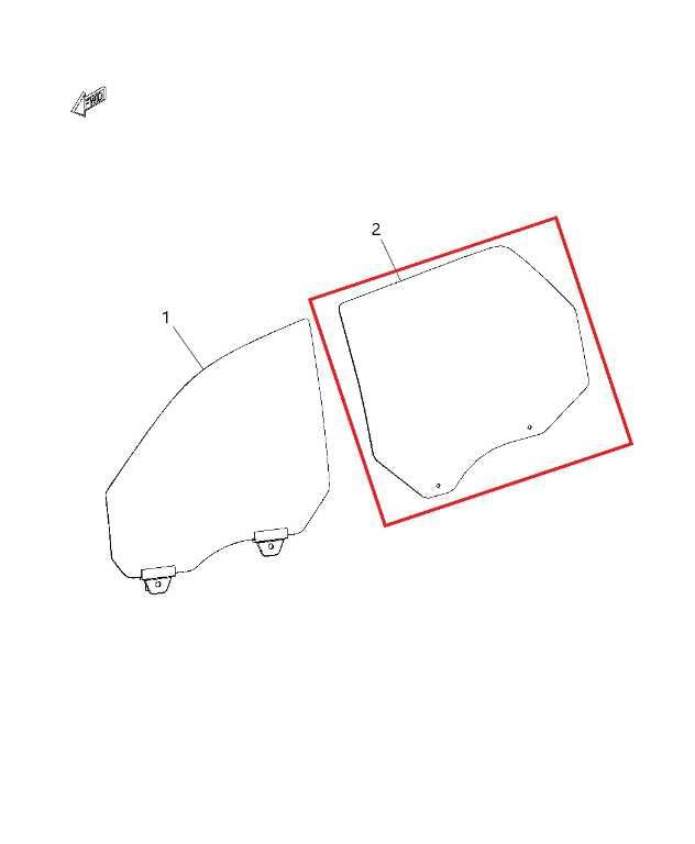 2011-2026 Dodge Durango SXT Rear Right Door Window Movable Glass 55369554AB1