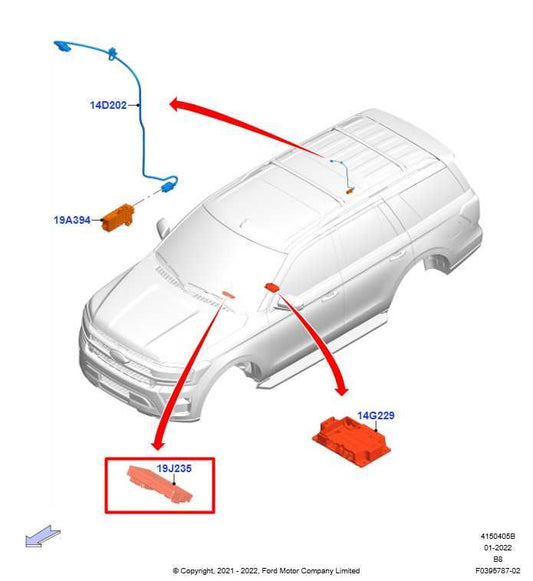 22-24 Ford Expedition MAX XLT Console Battery Wireless Charging Pad Module Unit - Alshned Auto Parts