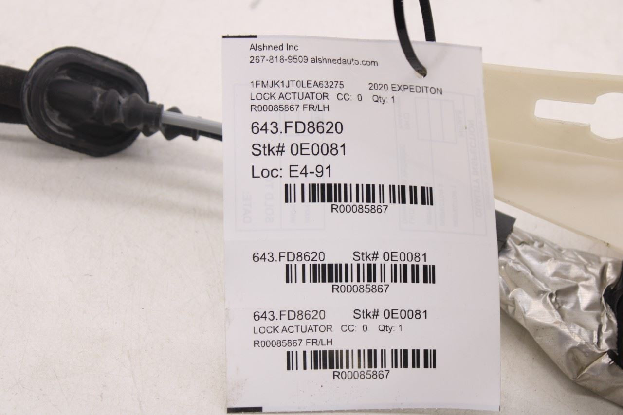 2018-21 Ford Expedition Max XLT Front Left Driver Side Door Lock Latch Actuator13