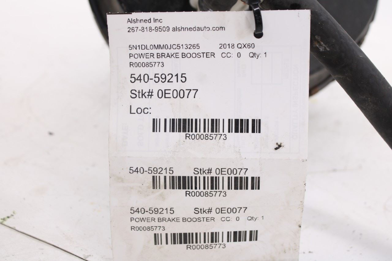 2014-2020 Infiniti QX60 3.5L Power Brake Booster w/ Master Cylinder w/ Reservoir9