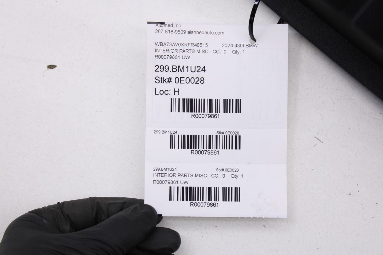 2023-2025 BMW 430i Gran Coupe xDrive Rear Trunk Scuff Sill Kick Plate Trim Panel - Alshned Auto Parts
