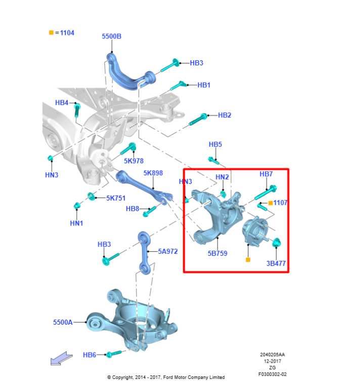 2015-2023 Ford Mustang GT 5.0L RWD Rear Passenger Right Side Spindle Knuckle Hub - Alshned Auto Parts