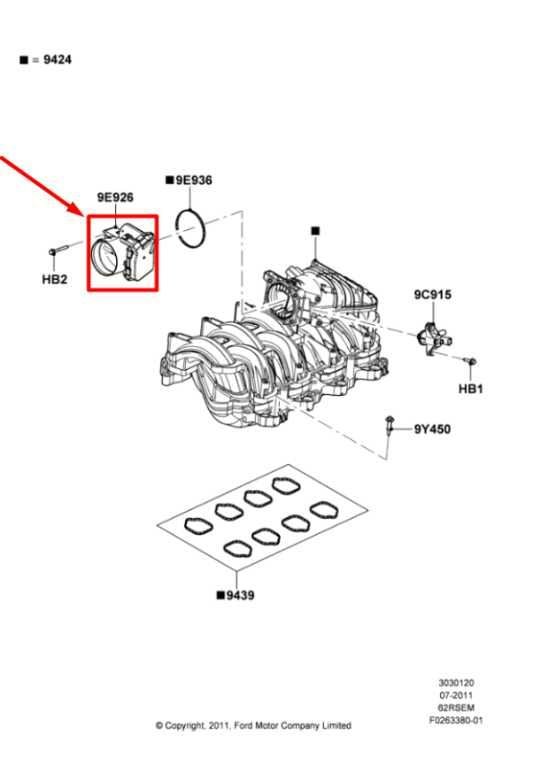 2011-2015 Ford F250 350 SD 6.2L Fuel Injection Throttle Body AL3E-9F991-BB OEM1