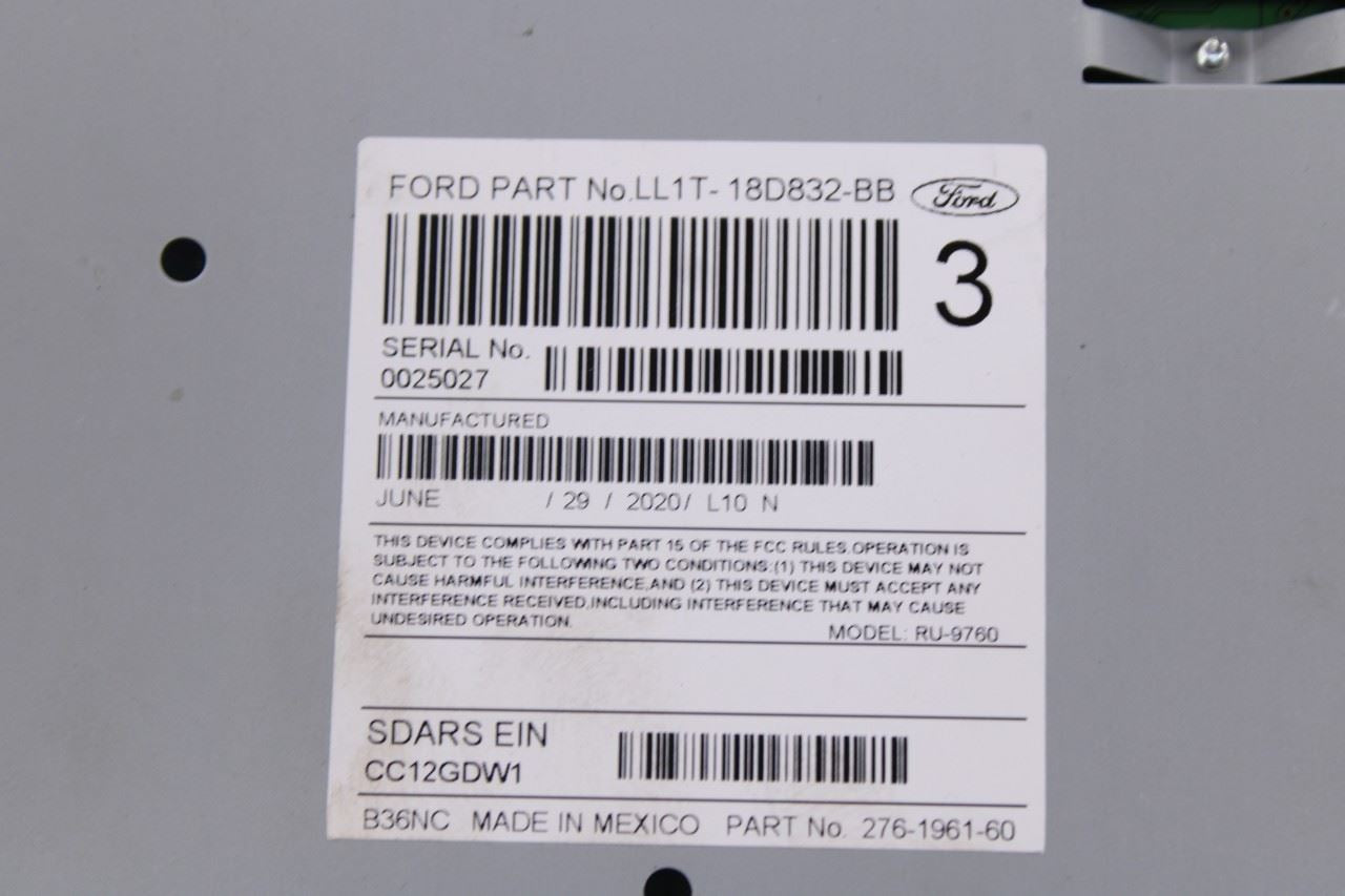 2020-2021 Ford Expedition Max XLT Satellite Radio Receiver LL1T-18D832-BB OEM3