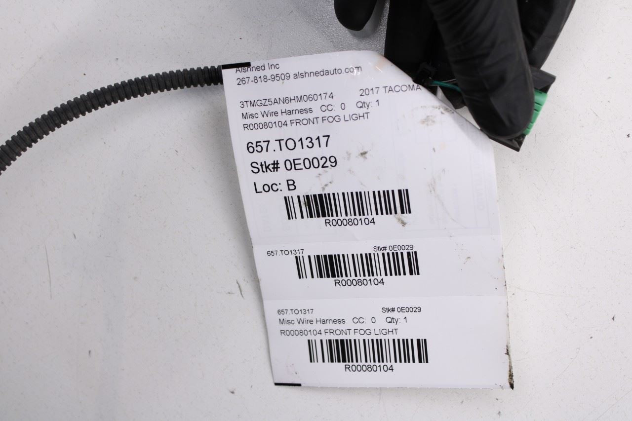 2016-23 Toyota Tacoma Limited Front Fog Light Lamp Wire Harness 82114-04010 OEM - Alshned Auto Parts