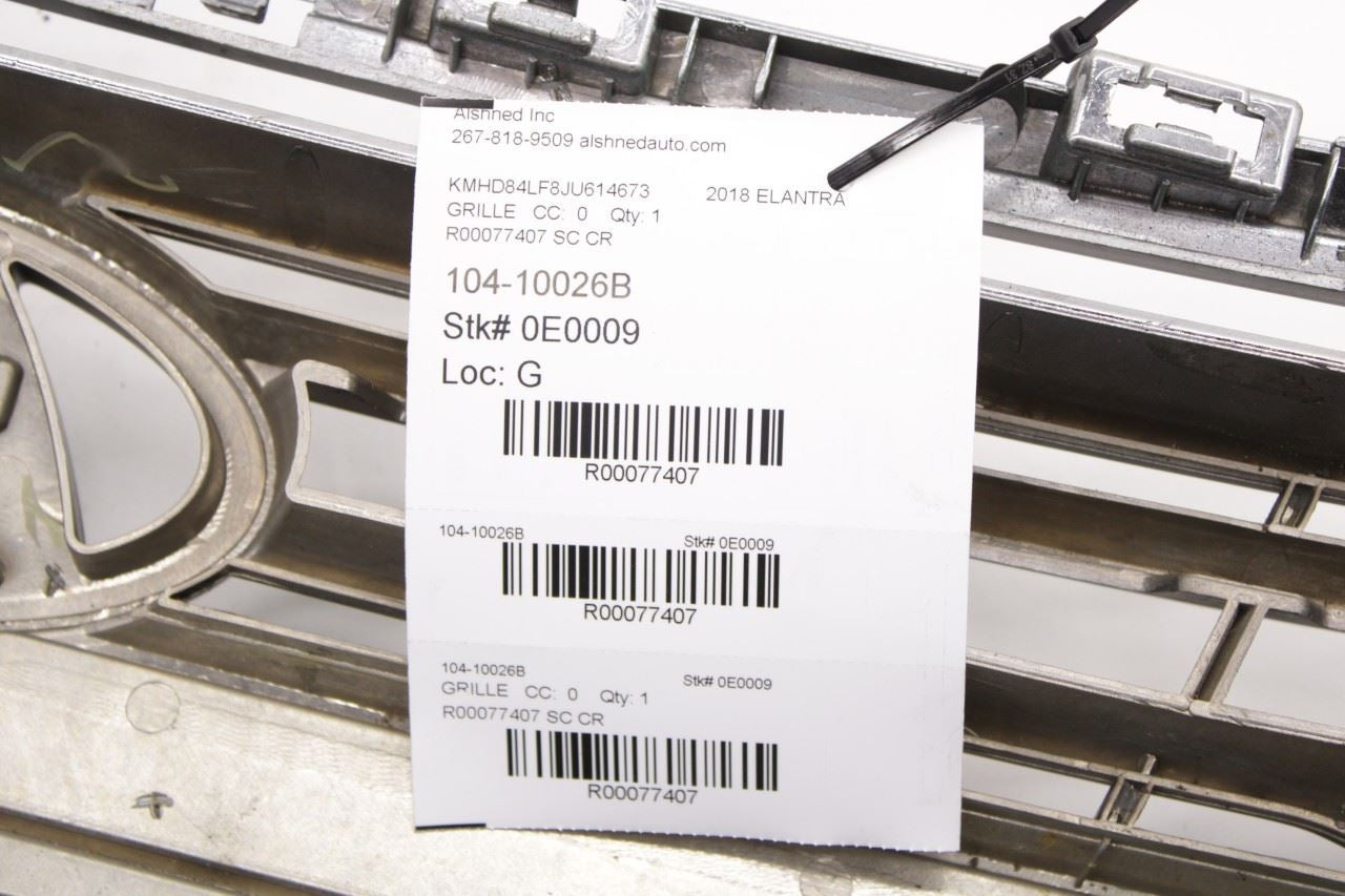2016-18 Hyundai Elantra Value Edition Front Radiator Grille w Emblem Logo *ReaD* - Alshned Auto Parts