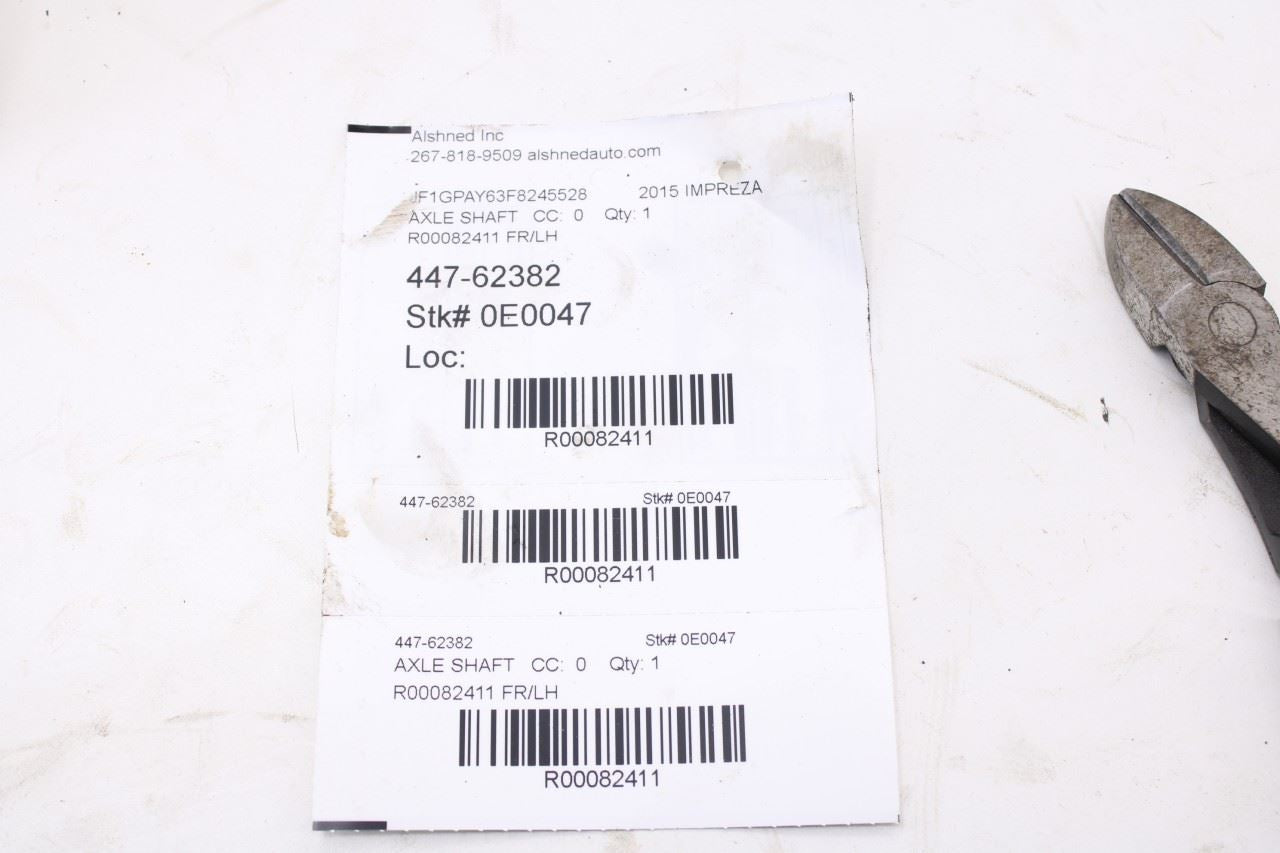 14-16 Subaru Impreza Sport Premium AWD Front Left Side CV Axle Drive Half Shaft9