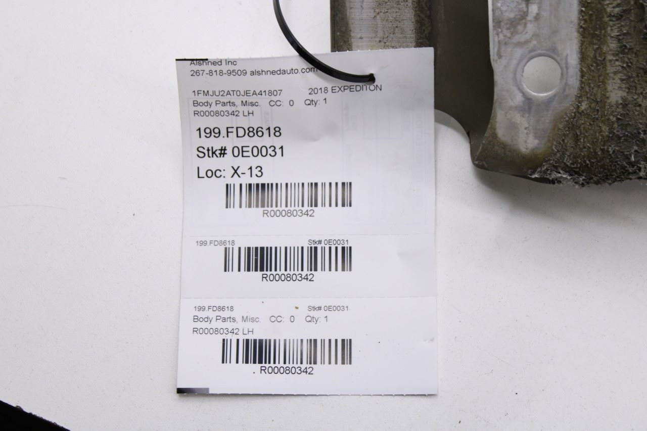 2018-2024 Ford Expedition Limited Front Left Fender Apron Reinforcement Rail - Alshned Auto Parts