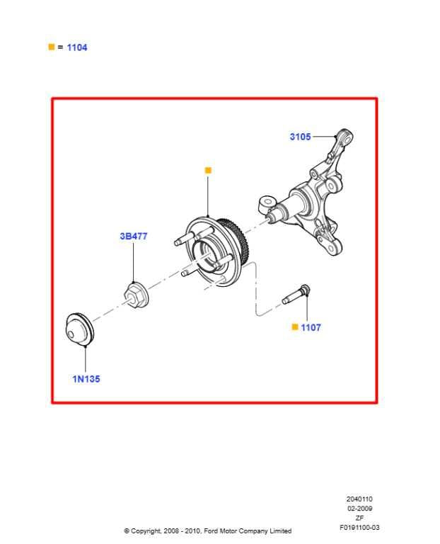 10-14 Ford Mustang Premium Conv V6 4.0L RWD Front Right Side Spindle Knuckle Hub - Alshned Auto Parts