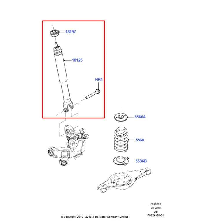 16-19 Ford Explorer 3.5L Rear Suspension Right or Left Side Shock Strut Absorber1
