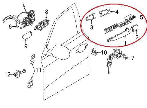 14-2020 Infiniti QX60 Pure Front Right Side Exterior Door Handle 80640-3JA0B OEM - Alshned Auto Parts