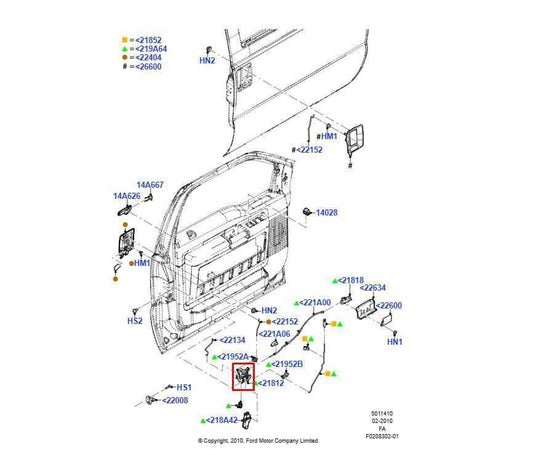 2011-16 Ford F250 Lariat Front Left Side Door Lock Latch Actuator 8L3Z-1521813-D - Alshned Auto Parts