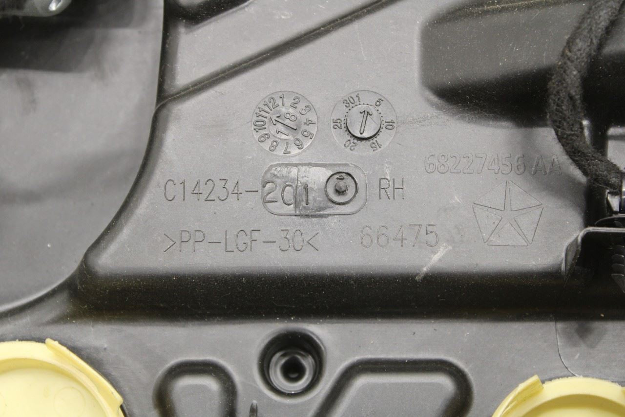 14-22 Jeep Cherokee Latitude RR Right Door Window Regulator w/ Carrier and Motor - Alshned Auto Parts