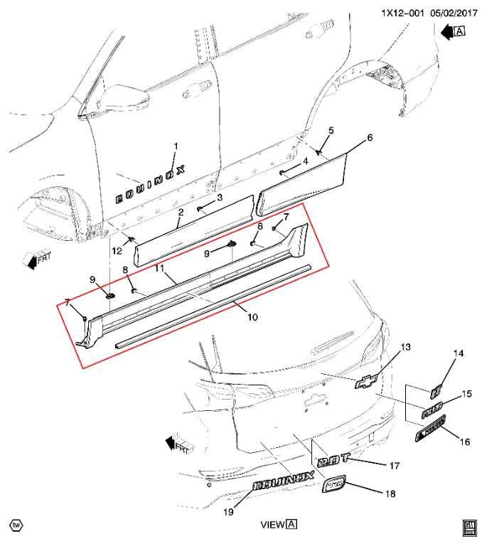2018-2024 Chevrolet Equinox LT Right Rocker Skirt Panel Molding 84293857 *ReaD*1