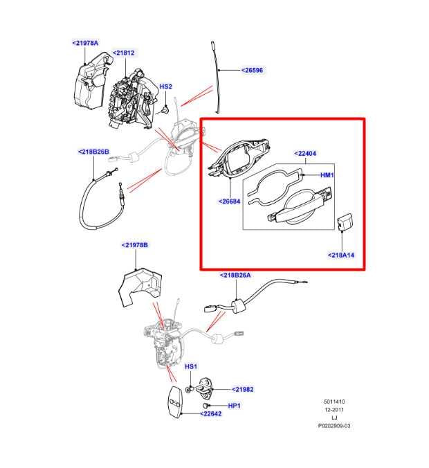 10-12 Land Rover Range Rover HSE 5.0L 4WD Front Right Side Door Exterior Handle1