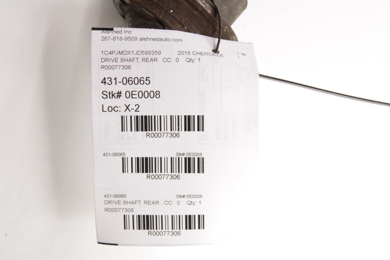 2014-2023 Jeep Cherokee Limited 4x4 Rear Drive Shaft Propeller 52123612AF OEM - Alshned Auto Parts