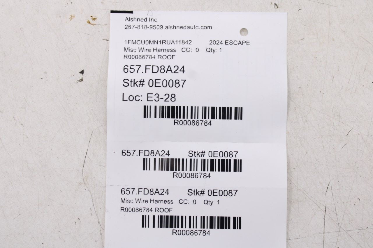 2023-2024 Ford Escape ST Roof Headliner Ceiling Wire Harness PZ1T-14335-KN OEM - Alshned Auto Parts