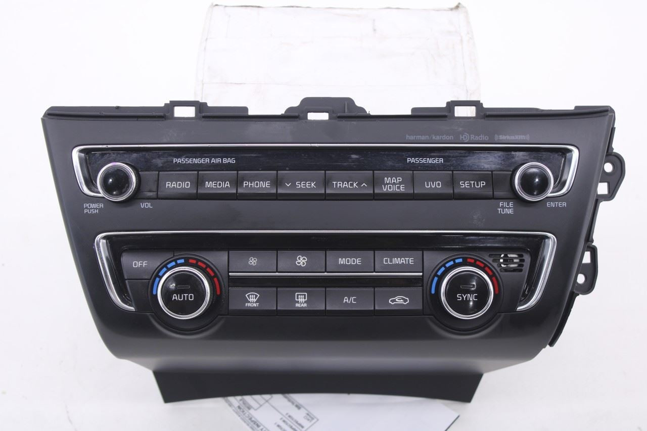 2016-2018 KIA Optima EX Dash Audio AC Heater Temperature Climate Control Panel - Alshned Auto Parts