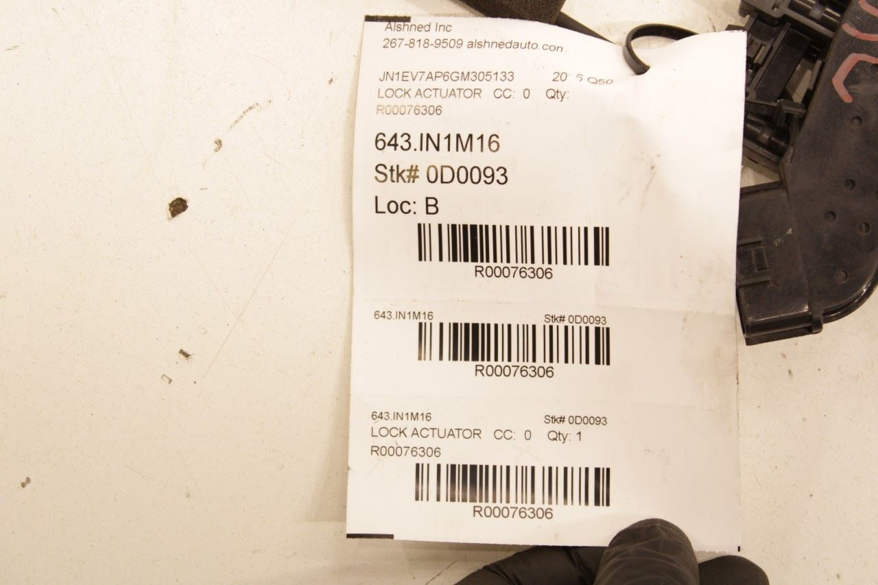 2014-24 Infiniti Q50 Premium Rear Left Side Door Lock Latch Actuator 82501-4GA0A - Alshned Auto Parts