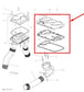 2010-2011 SeaDoo/BRP GTX IS (215) Rear Ventilation Adapter Box 237000028 OEM1