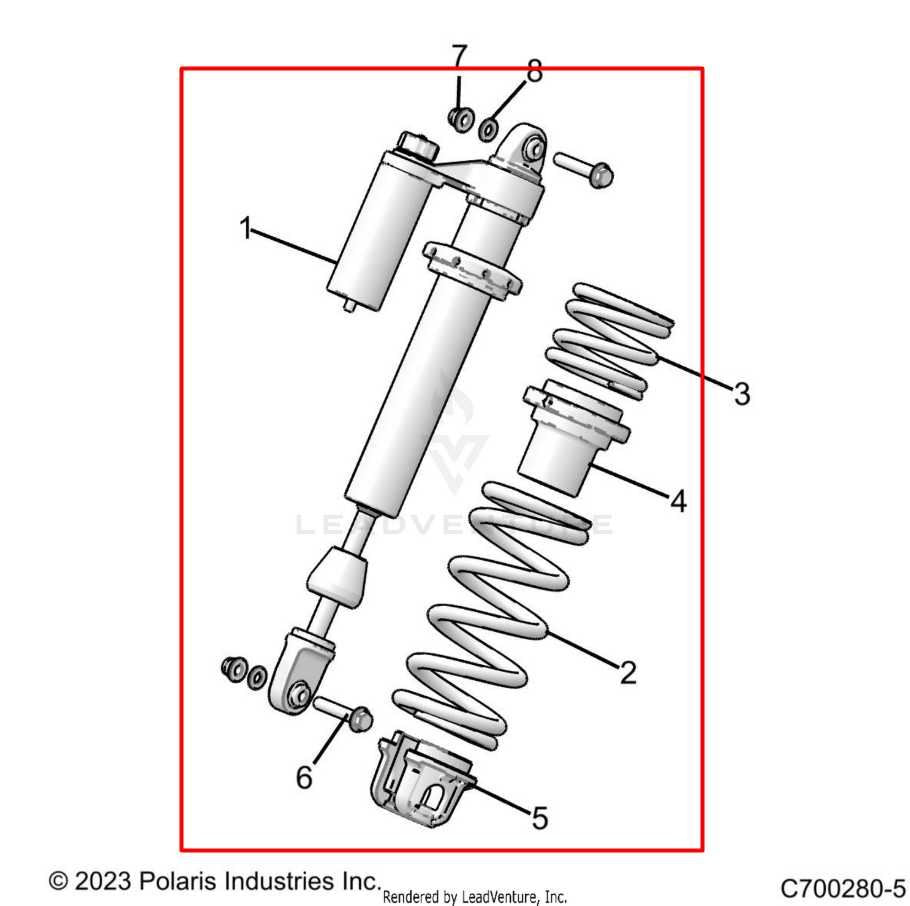 24-26 Polaris RZR XP 1000 Ultimate Front Passenger RH Side Shock Strut Absorber - Alshned Auto Parts