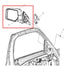 2010-12 Jeep Liberty Sport 3.7L Driver Left Side Rear View Mirror 68067153AC OEM - Alshned Auto Parts
