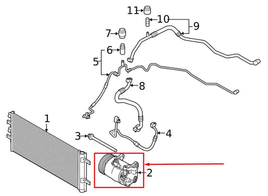 2016-2019 Mini Cooper Clubman A/C Air Conditioner Compressor 64526826880 OEM - Alshned Auto Parts
