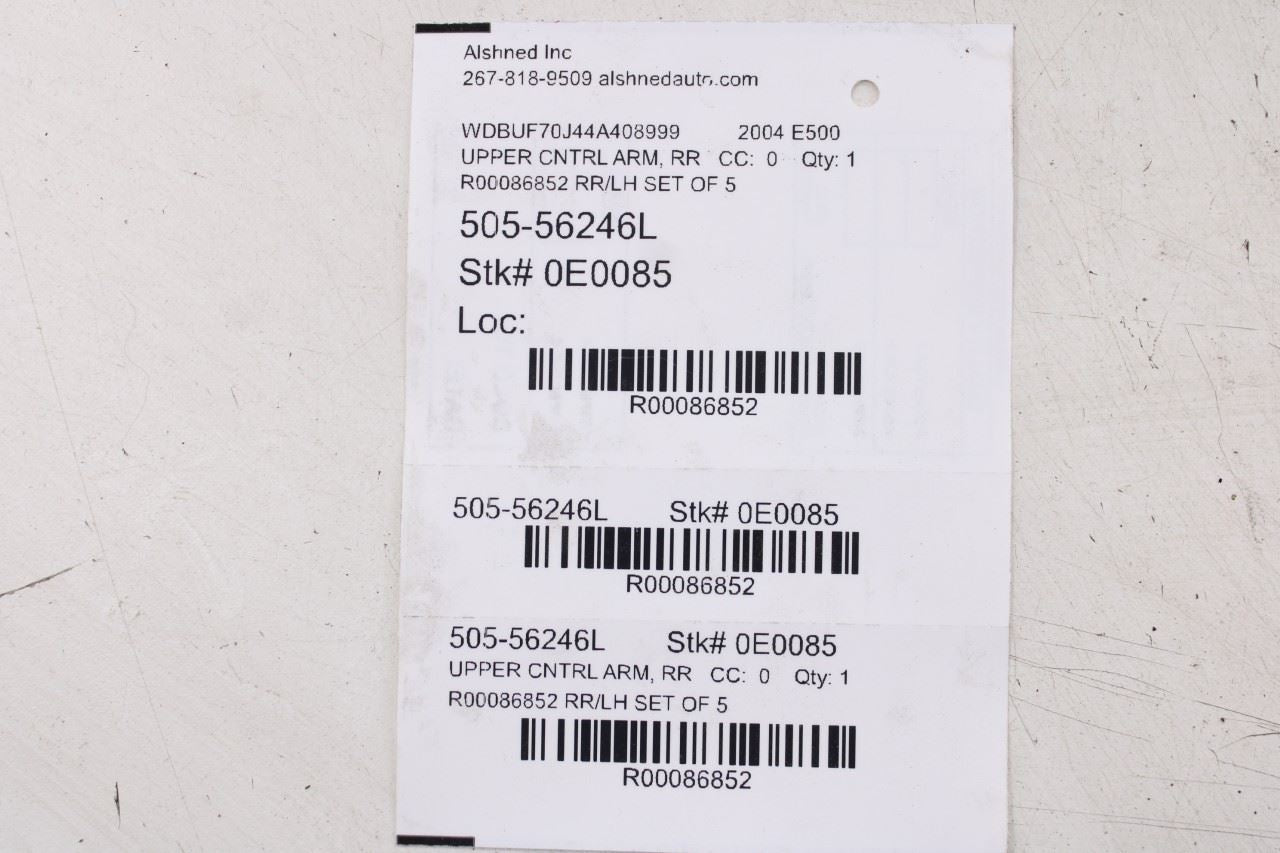 03-06 Mercedes-Benz E500 5.0L RWD Rear Suspension Left Side Control Arm Set of 518