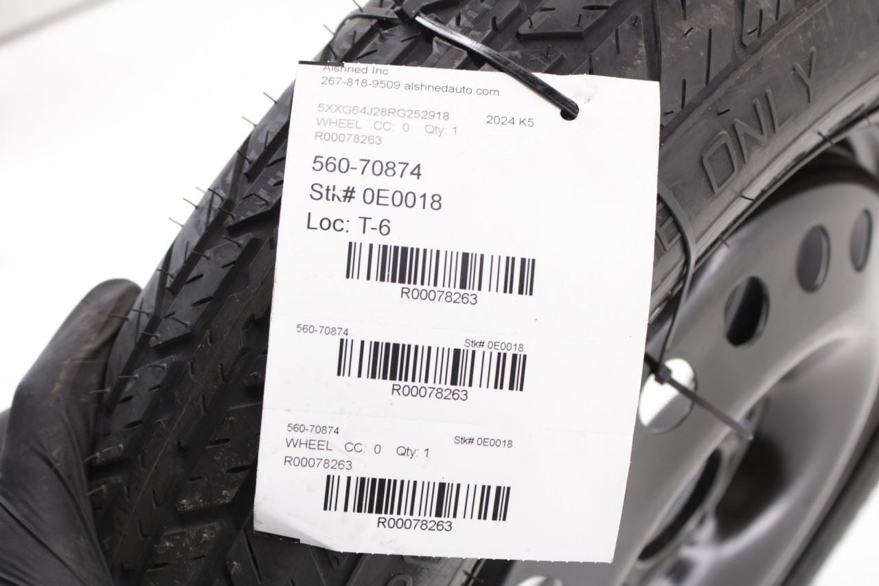 21-24 Kia K5 GT-Line Spare Wheel Tire Kumho T125/80D16 97M R16x4 52910-C2910 OEM - Alshned Auto Parts