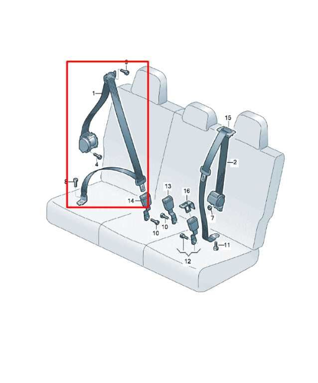 2018-24 Volkswagen Atlas S Rear Passenger Right Side 2nd Row Seat Belt Retractor - Alshned Auto Parts