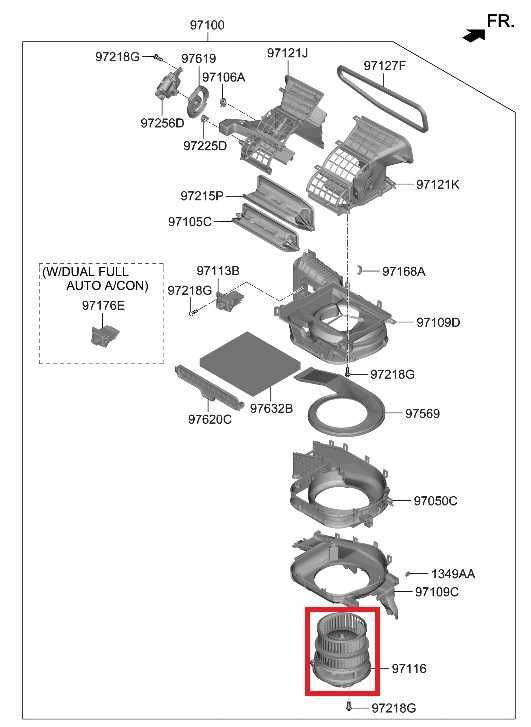 2021-2023 Hyundai Santa Fe SEL 2.5L AC Heater HVAC Blower Motor Fan 97113-P2000 - Alshned Auto Parts