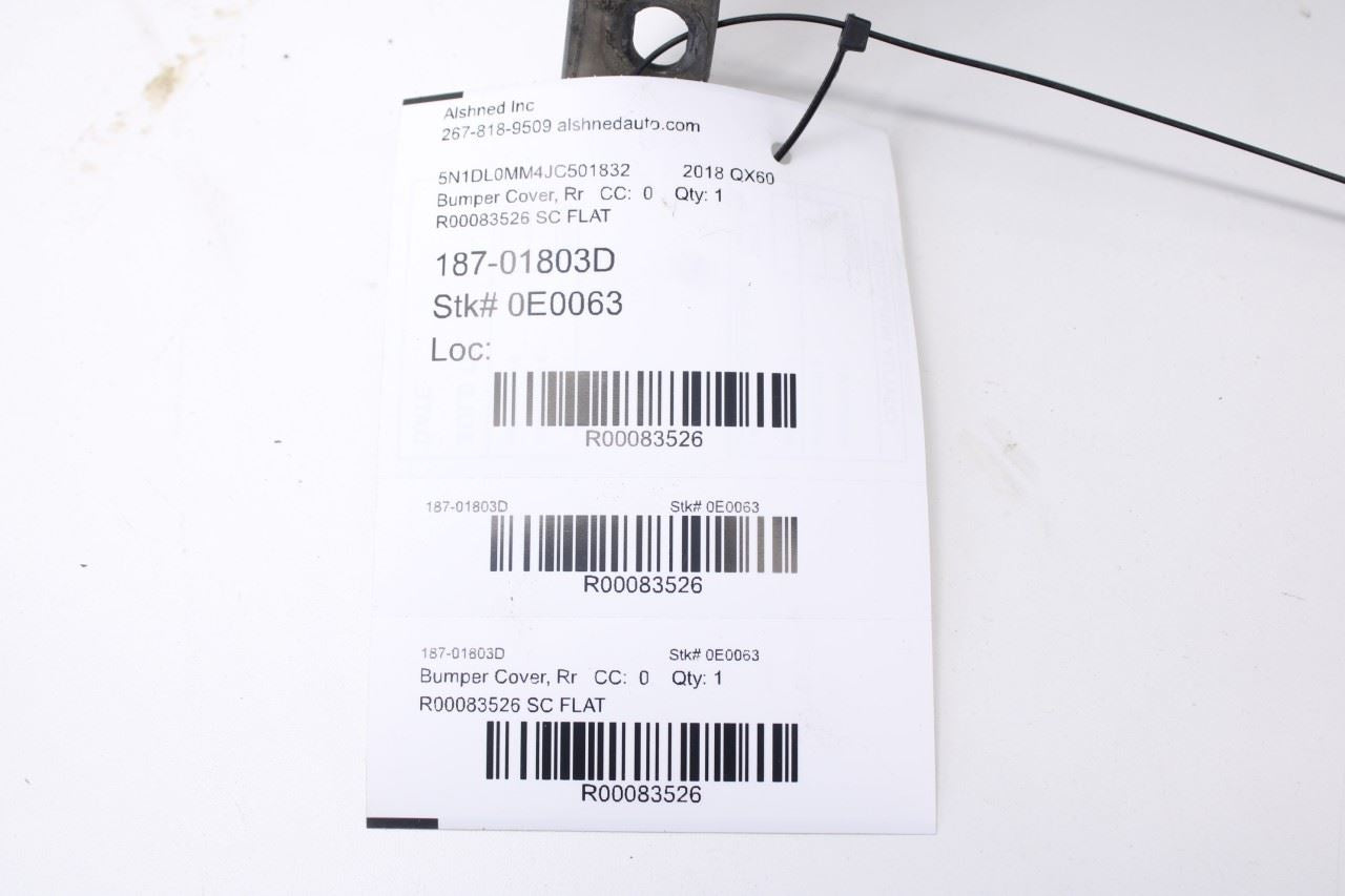 2016-2020 Infiniti QX60 Rear Bumper Cover 85022-9NE0H OEM17