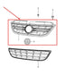 2009-2014 Volkswagen Routan Front Upper Bumper Grille 7B0853653B OEM - Alshned Auto Parts