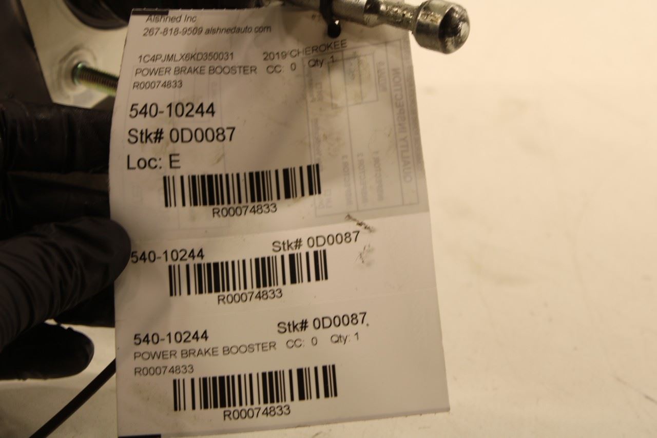 2019-2023 Jeep Cherokee Latitude Brake Booster w/ Master Cylinder w/ Reservoir - Alshned Auto Parts