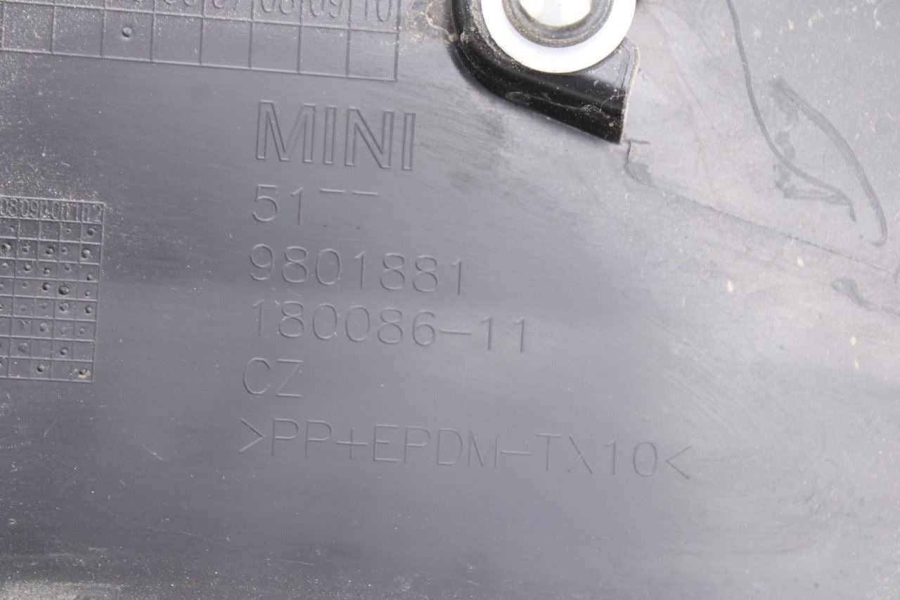 2010-16 Mini Countryman Cooper S Front Left Fender Wheel Opening Molding 98018818
