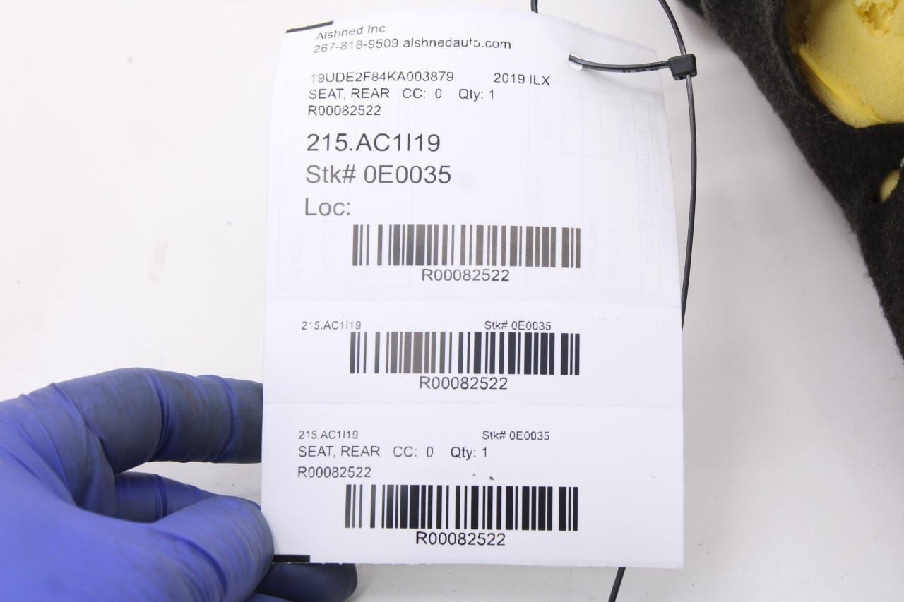 2019-21 Acura ILX Technology A-Spec 2.4L Rear 2nd Row Seat Lower Cushion Bottom - Alshned Auto Parts
