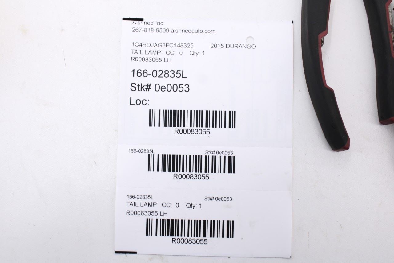 2014–2021 Dodge Durango SXT Rear Left Driver Side Tail Light Lamp 68155949AD OEM11