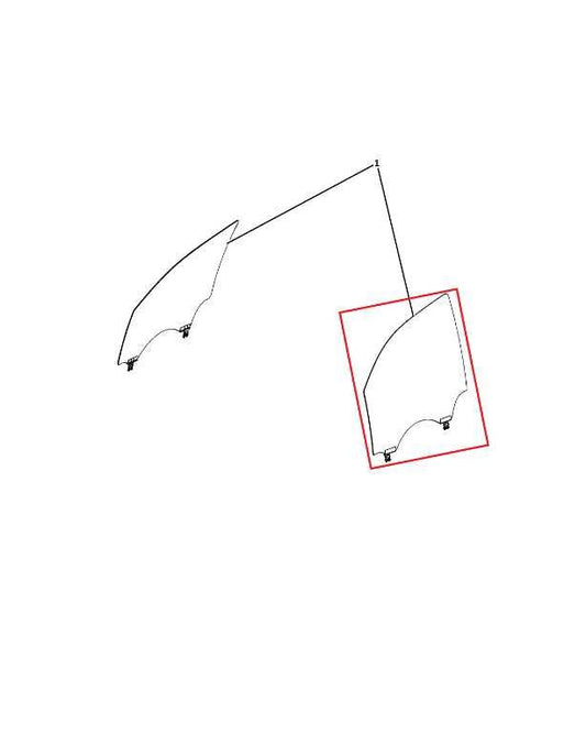 2019-2026 RAM 1500 Big Horn Front Left Driver Side Door Window Glass 68276779AC - Alshned Auto Parts