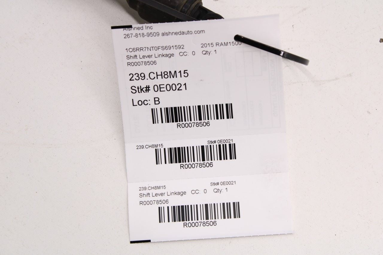 14-18 Ram 1500 Laramie 4WD Automatic Transmission Gear Shift Lever Control Cable - Alshned Auto Parts