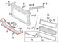 2019-2024 Volkswagen Jetta SE Front Bumper Center Radiator Support 17A-805-705-E1