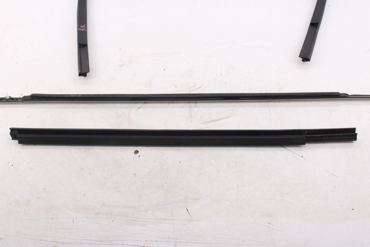 2010-20 Dodge Grand Caravan SXT Rear Right Door Window Run Channel Trim Belt Set8
