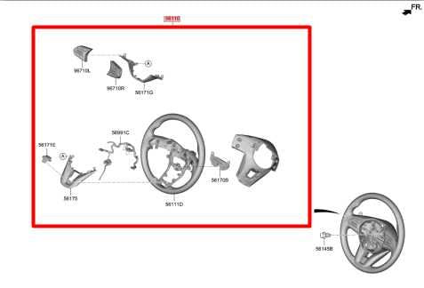 19-20 Hyundai Santa Fe Steering Wheel w/ Control Buttons 56100-S1250-NNB *ReaD* - Alshned Auto Parts