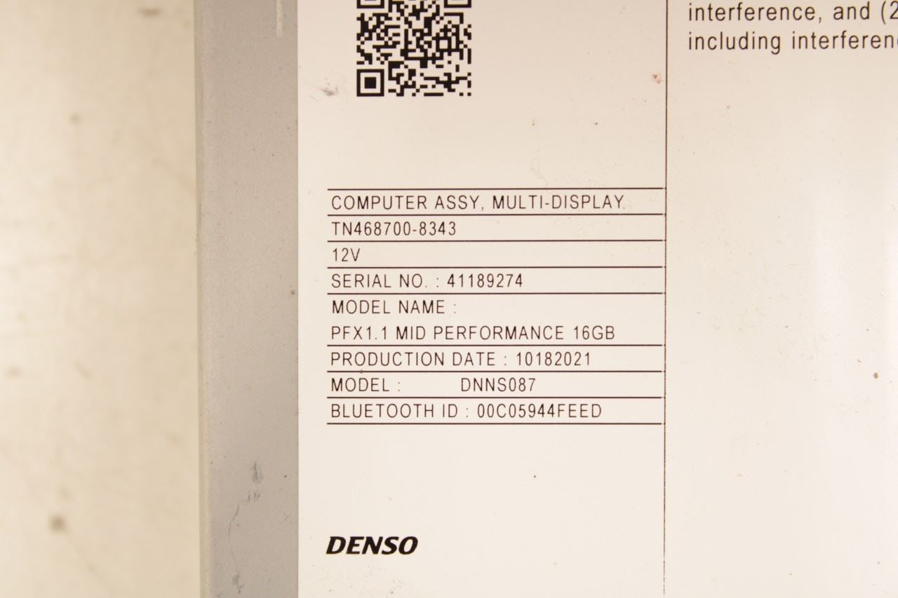 2021 Acura RDX SH-AWD Audio Radio Receiver 39540-TJB-AA30-M1 OEM - Alshned Auto Parts
