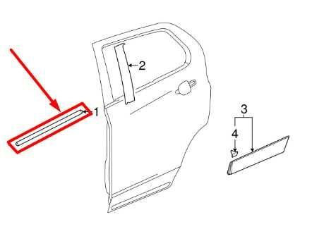 2013-2022 Buick Encore Rear Right Door Window Belt Outer Reveal Molding 42588400 - Alshned Auto Parts