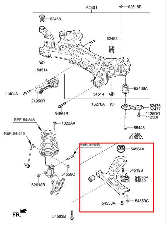2016-2020 Hyundai Elantra SEL FWD Front Left Side Lower Control Arm 54500-F3000 - Alshned Auto Parts