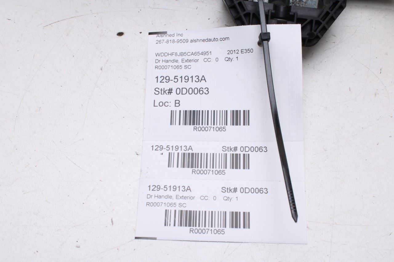 10-16 Mercedes-Benz E350 Sport 4Matic 3.5L Rear Door Right Side Exterior Handle - Alshned Auto Parts