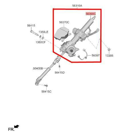 2022-2025 Hyundai Tucson SEL 2.5L AWD Steering Column Assembly 56390-K5020 OEM - Alshned Auto Parts
