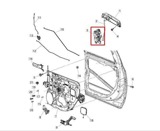 2013-24 Ram 1500 Classic Crew Cab Rear Left Door Lock Latch Actuator 04589651AE - Alshned Auto Parts