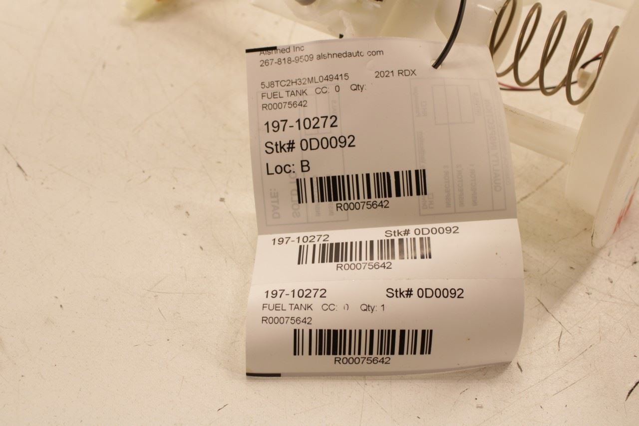2019-25 Acura RDX SH-AWD 2L In Tank Right Side Fuel Pump Assembly 17049-TJB-A10 - Alshned Auto Parts